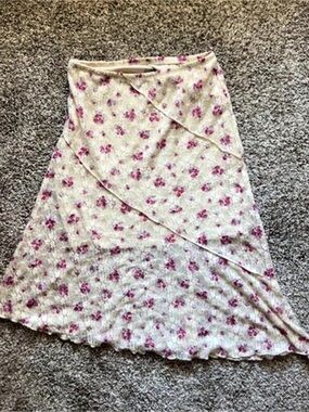 Floral skirt with lace kids large